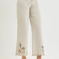 Risen Almond Eyelet Hem Jeans