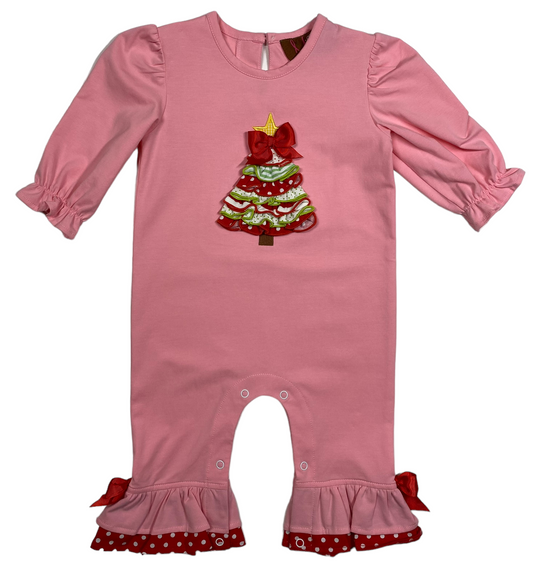 O'Christmas Tree Girls Romper MJ