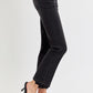 Risen Black Ankle Straight Jeans