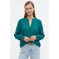 Lace Cuff Olive Top