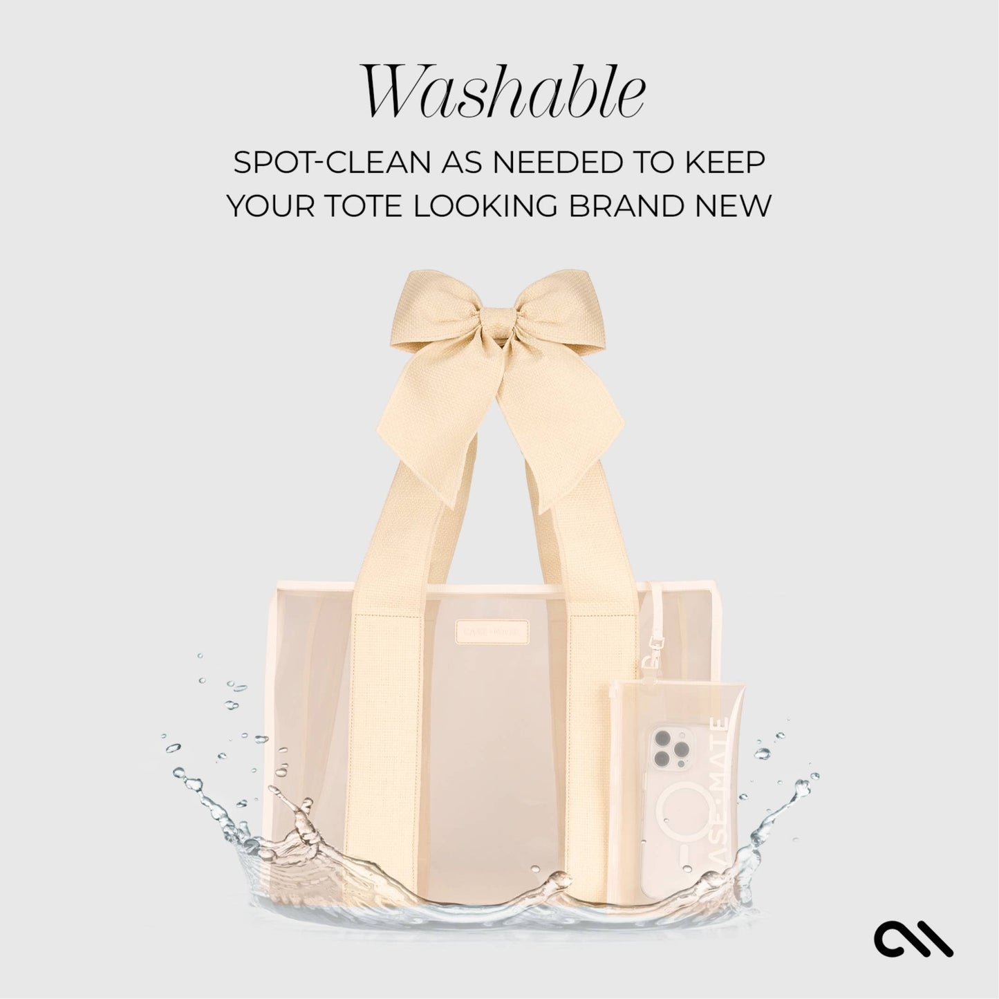 Ecru Raffia Case-Mate Tote