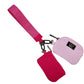 Hot Pink/Light Pink Lulu Mac Double Pouch Wristlets