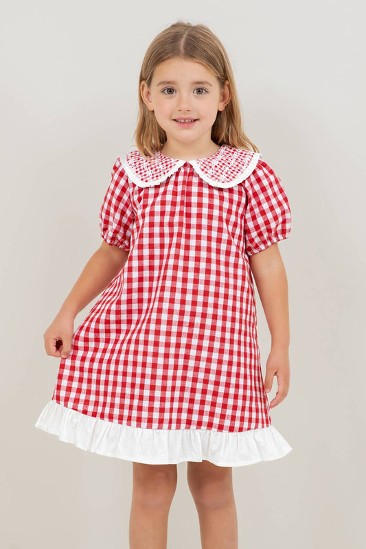 Collared Plaid Dress