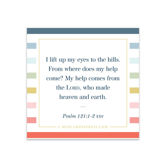 Scripture Static Cling, Help from the Lord