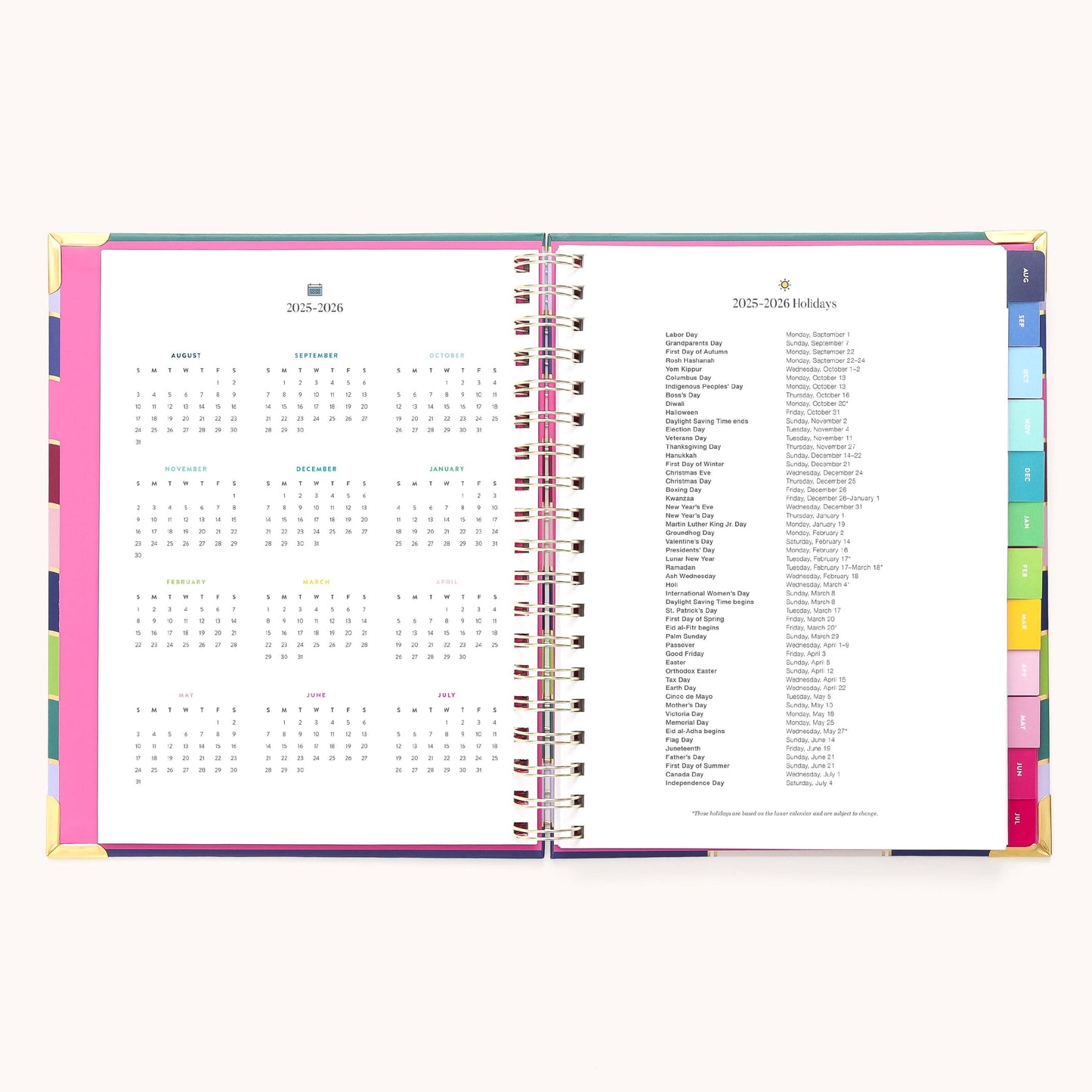 2025-2026 Weekly Planner