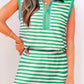 LDC Striped Sleeveless Polo Two-Piece Set Casual Outfit