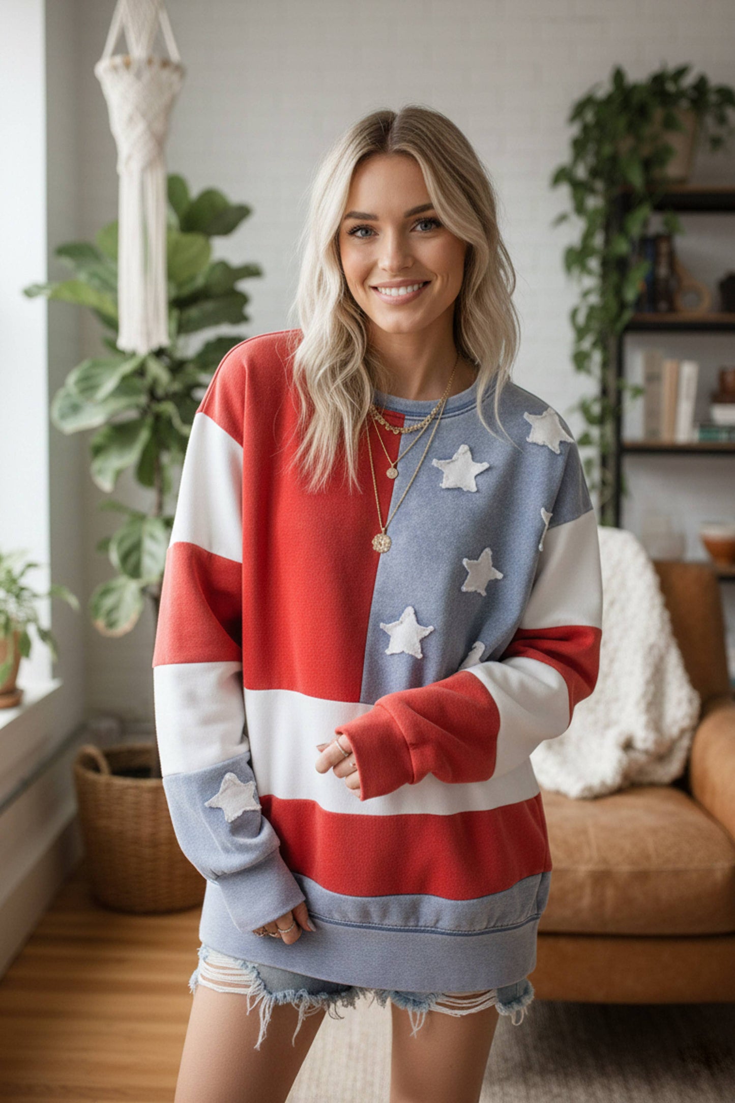 American Flag Sweatshirt