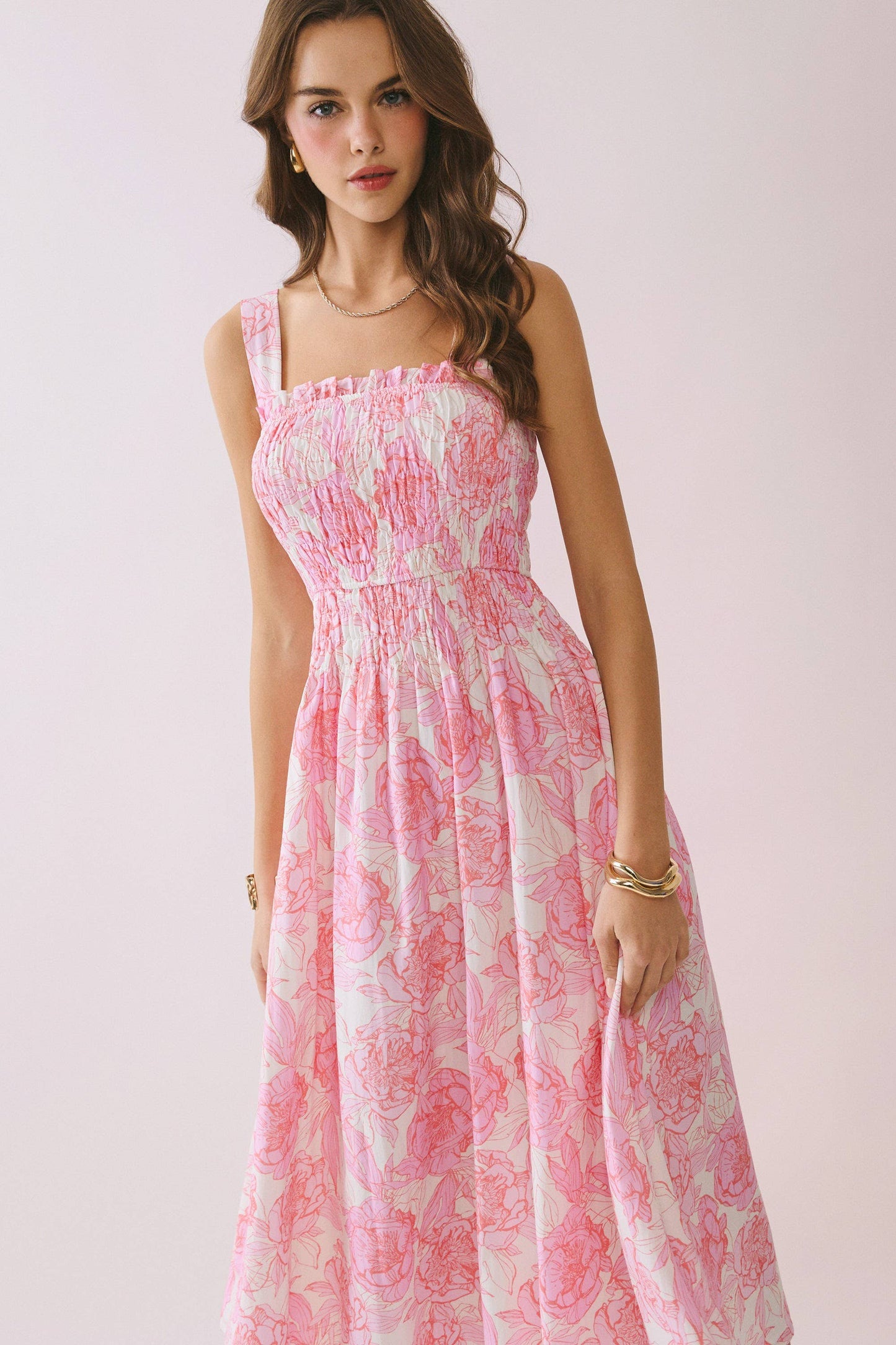 Pink Floral Sundress