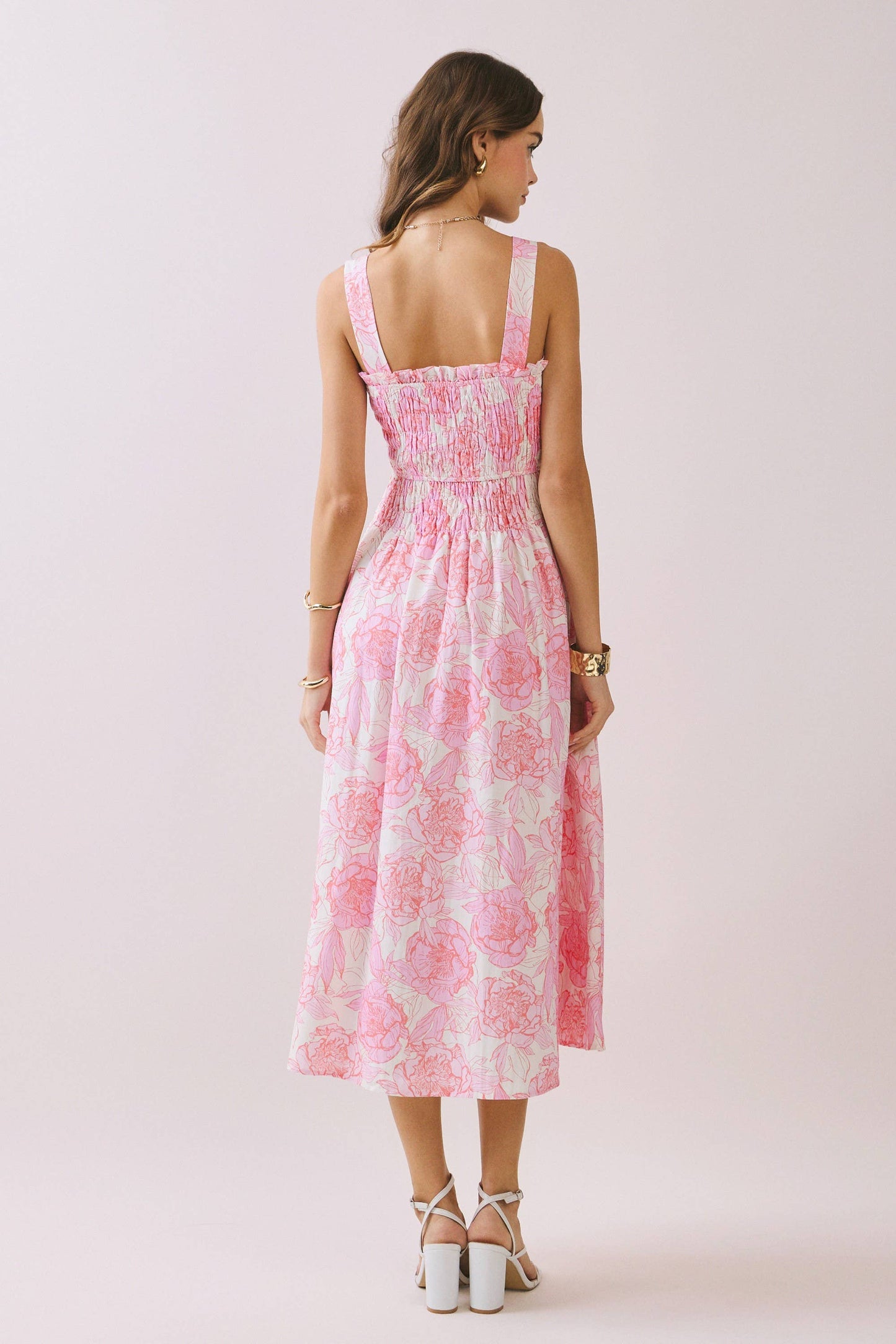 Pink Floral Sundress