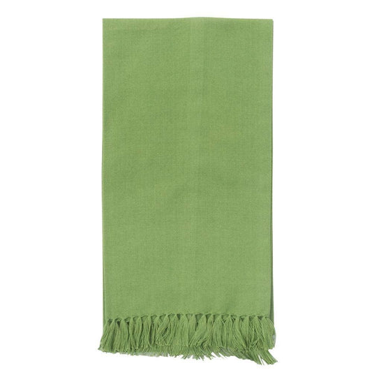 Fringe Guest Towel with One Letter Monogram