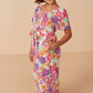 Girls Vivid Floral Jumpsuit