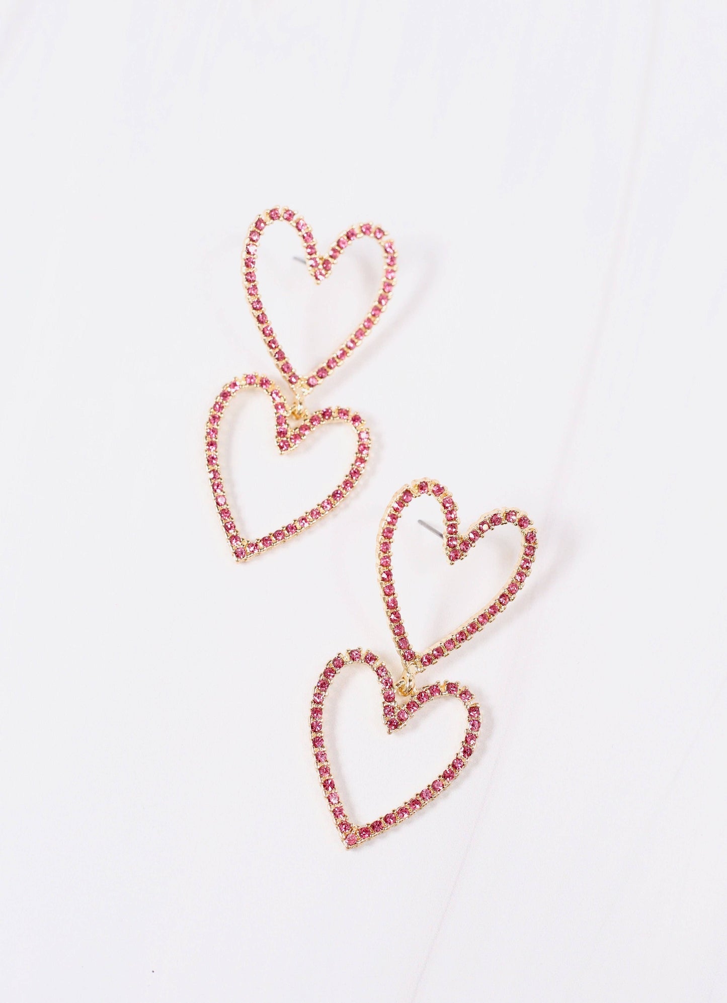 Just a Crush Heart Earring PINK