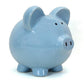 Large Blue Ceramic Piggy Bank