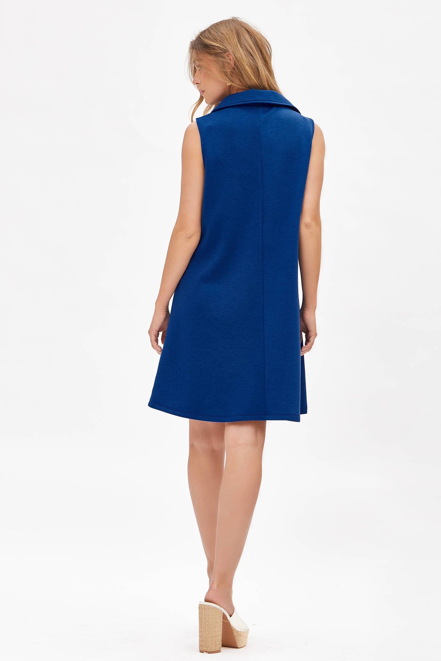 Collared Scuba Dress