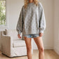 Polka Dot Scuba Pullover