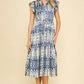 Astrid Navy Midi