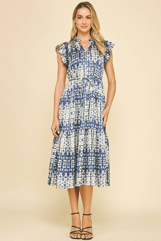 Astrid Navy Midi