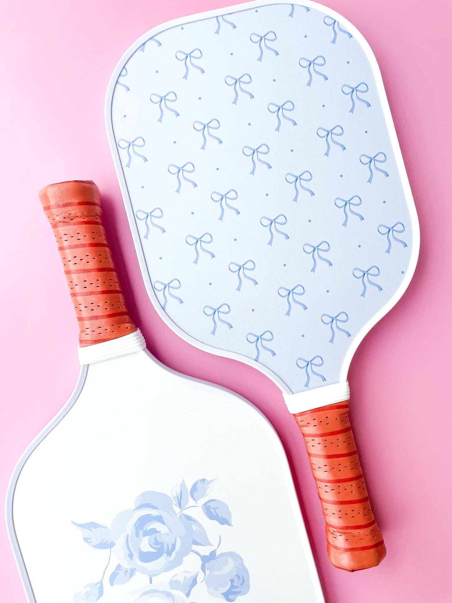 Coquette Blue Bow Floral Pickleball Paddle (ONE)