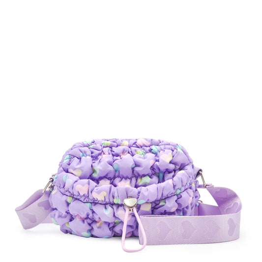 Quilted Scrunchies Printed Mini Drawstring Crossbody Bag