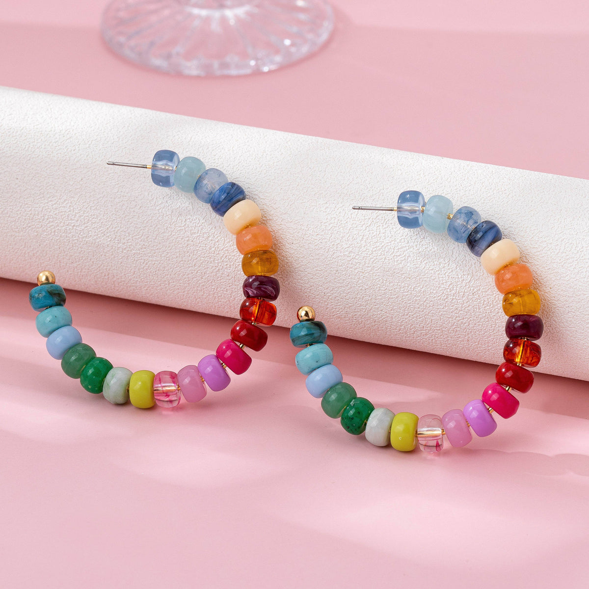 Beaded Hoops