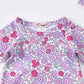Purple Petals Baby Gown