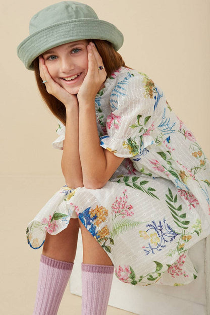 Girls Botanical Dress