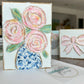Floral vase  |  chinoiserie Spring wedding Mother's day