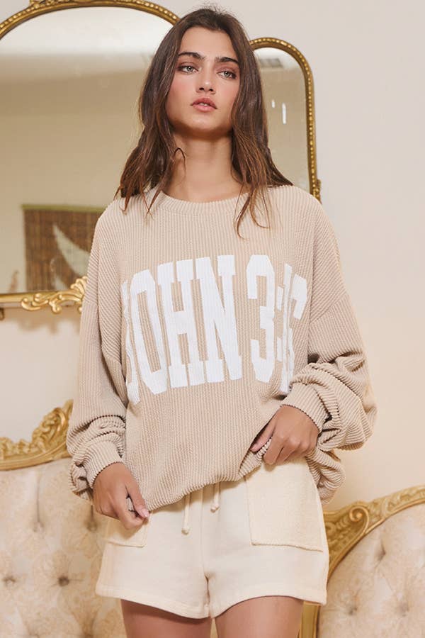 JOHN 3:16 Ribbed Top
