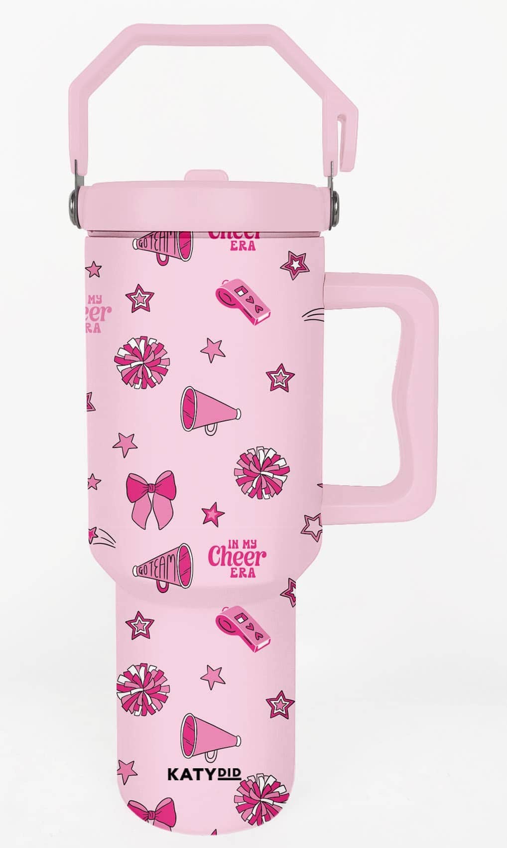 In My Cheer Era  38 Oz Tumbler with Lid Handle