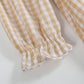 Gingham Pumpkin Ruffle Dress