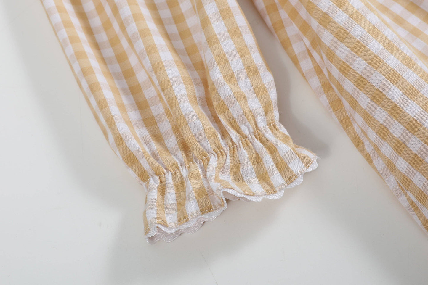 Gingham Pumpkin Ruffle Dress