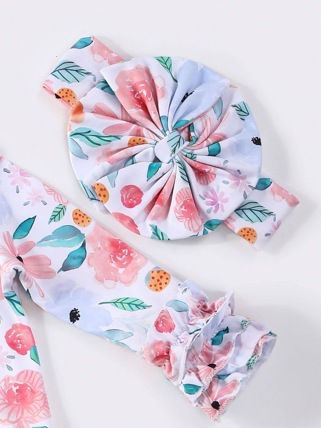 Peach Petals Baby Gown