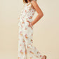 Girls Floral Jumpsuit