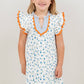 Floral Embroidered Striped Dress