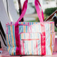 Multi Stripes Oversized Foldable Tote