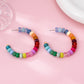 Beaded Hoops