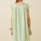 Girls Green Flutter Dress