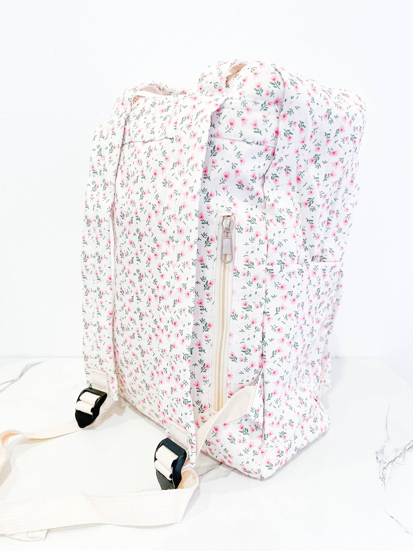 Tulip Floral Print Backpack