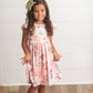 Kids Blush Dainty Floral Claire Spring Summer Flutter Dress