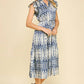 Astrid Navy Midi