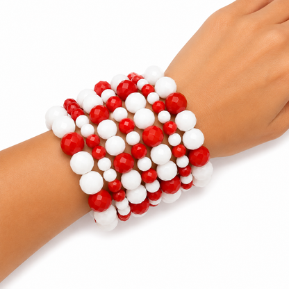 Game Day Stretch Bracelet Stack