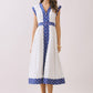 Contrast Trim Detail Dress