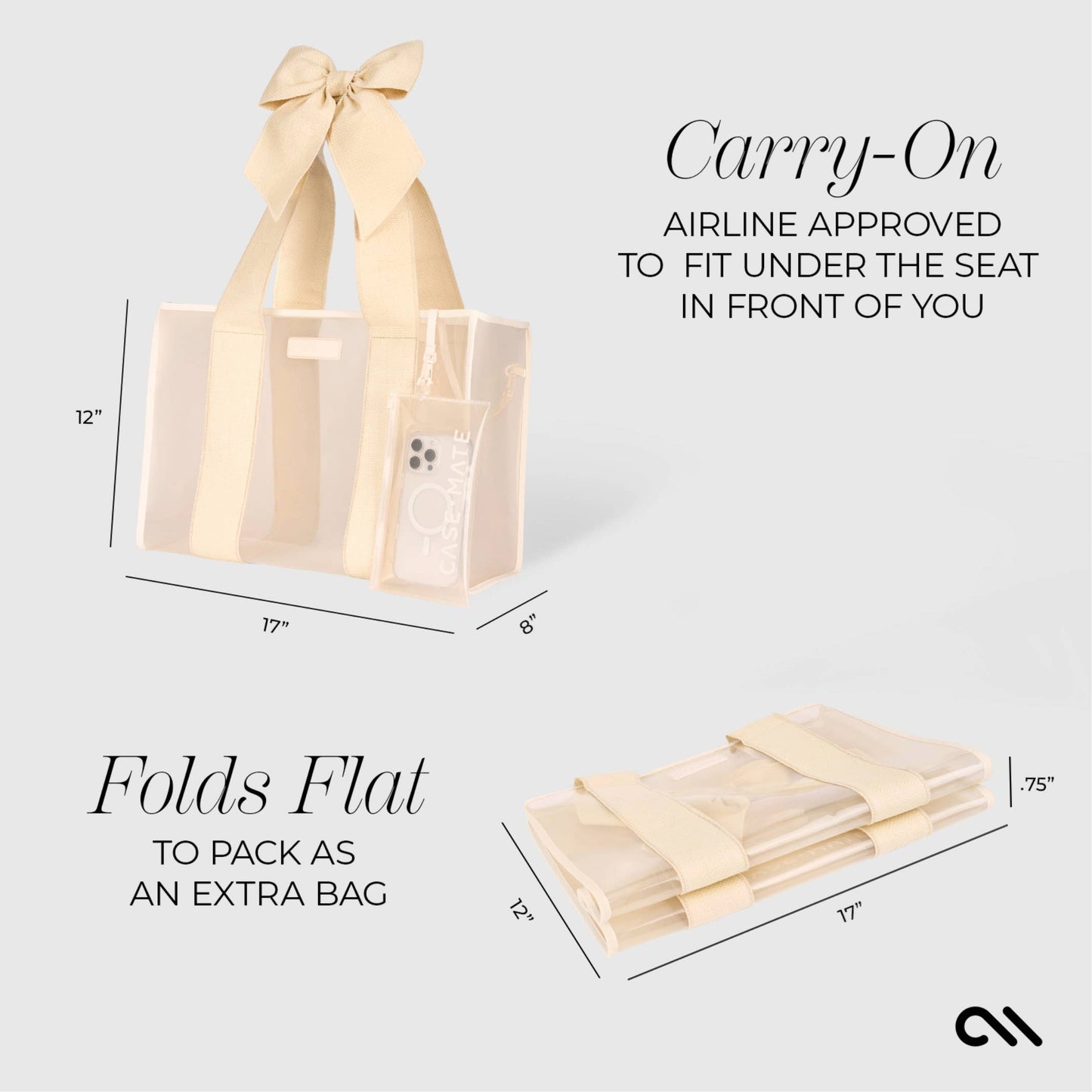 Ecru Raffia Case-Mate Tote