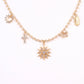 Peterman Charm Necklace GOLD