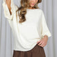 Ruffle Accent Sweater Top