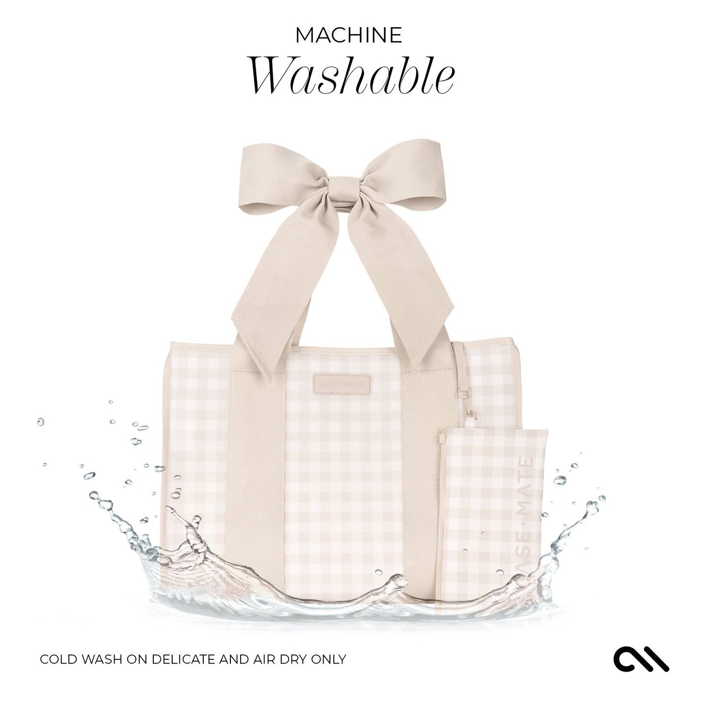 Latte Gingham Case-Mate Tote