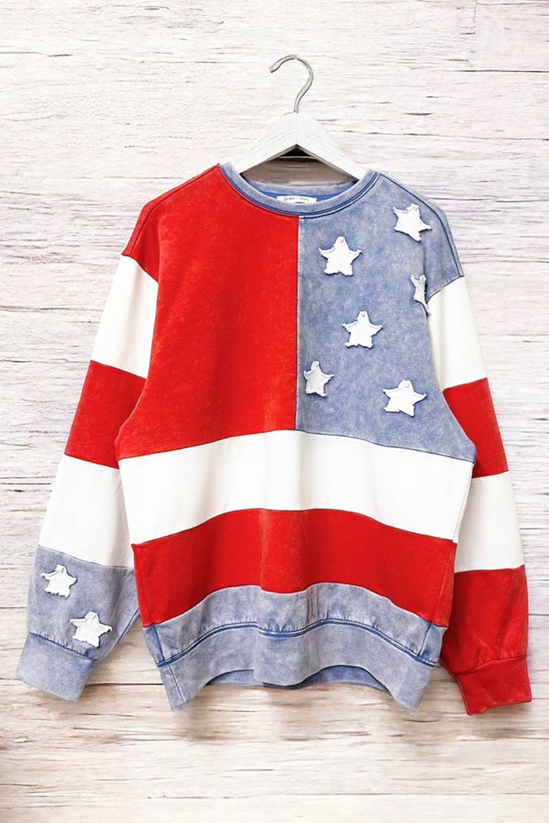 American Flag Sweatshirt