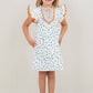Floral Embroidered Striped Dress
