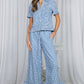 Gingham Ruffled  Cropped Pants