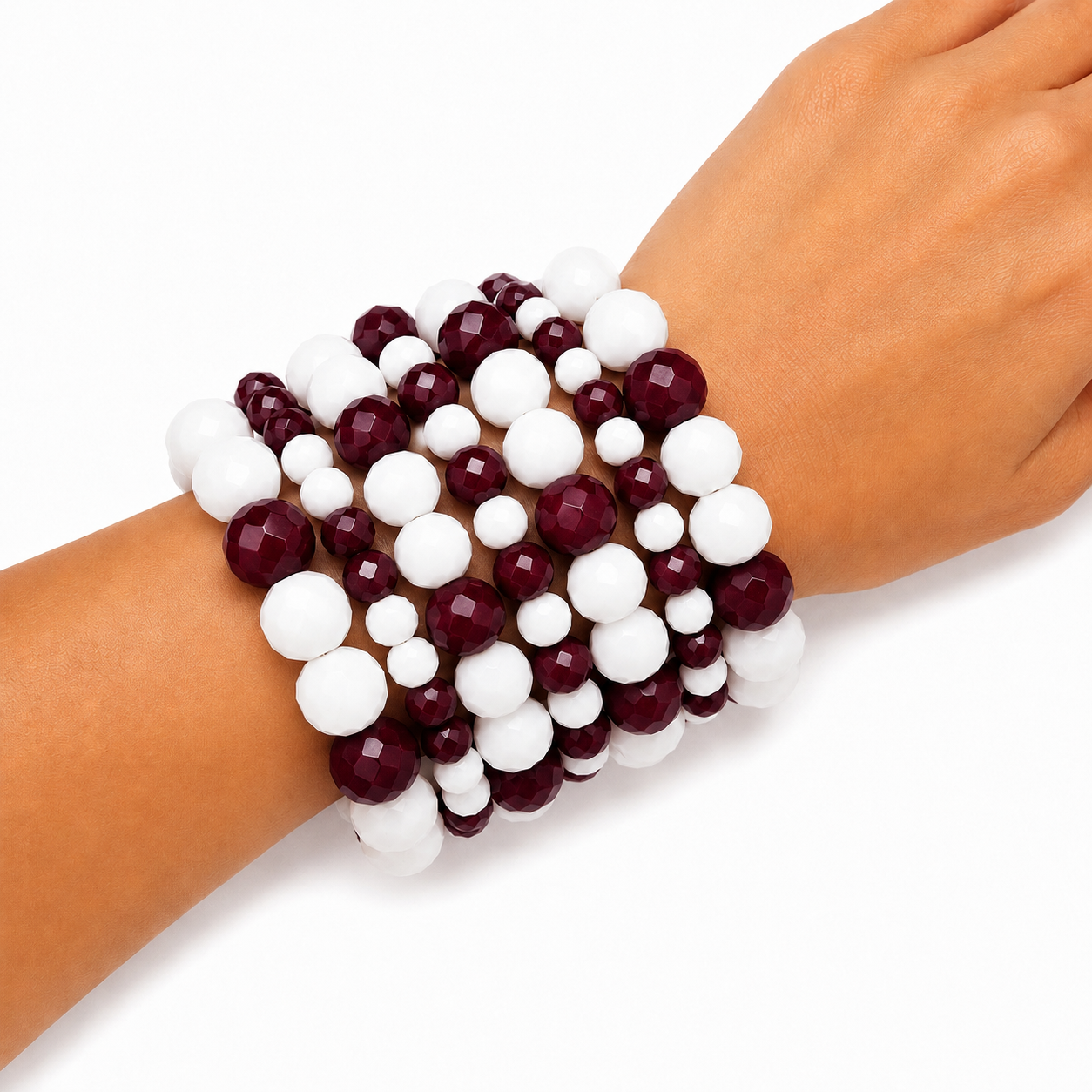 Game Day Stretch Bracelet Stack